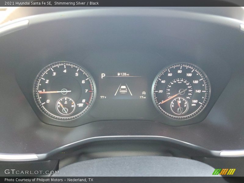 Shimmering Silver / Black 2021 Hyundai Santa Fe SE