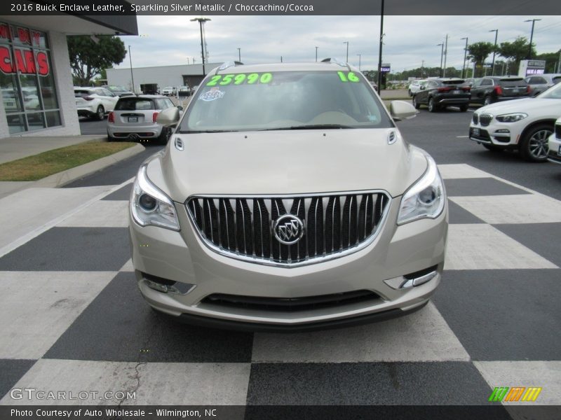 Sparkling Silver Metallic / Choccachino/Cocoa 2016 Buick Enclave Leather