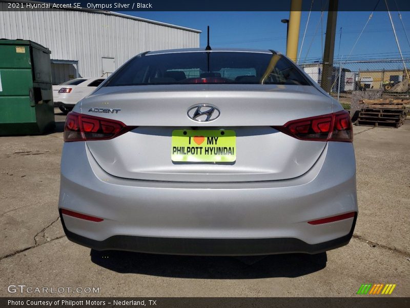 Olympus Silver / Black 2021 Hyundai Accent SE