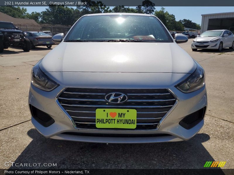 Olympus Silver / Black 2021 Hyundai Accent SE