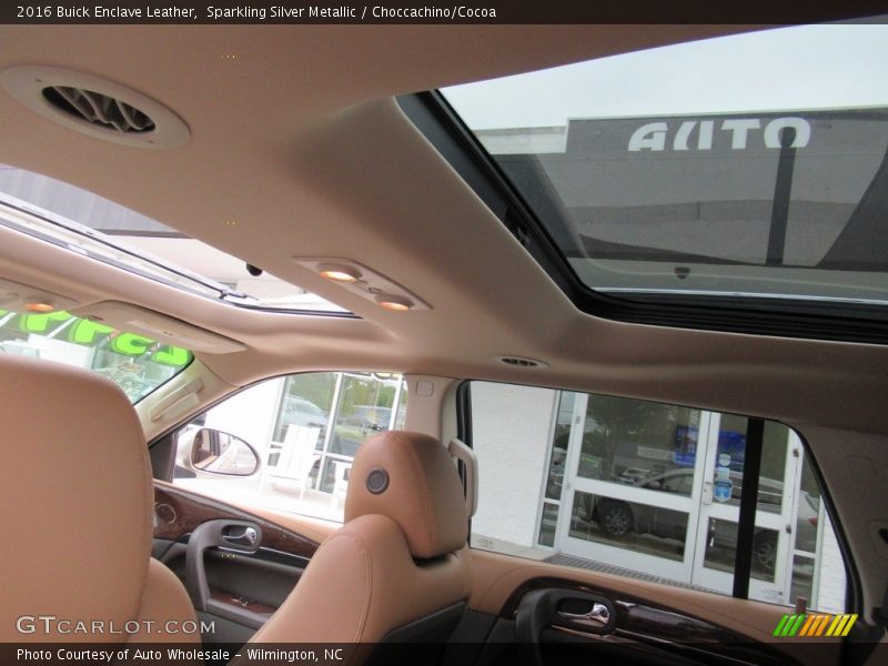 Sparkling Silver Metallic / Choccachino/Cocoa 2016 Buick Enclave Leather