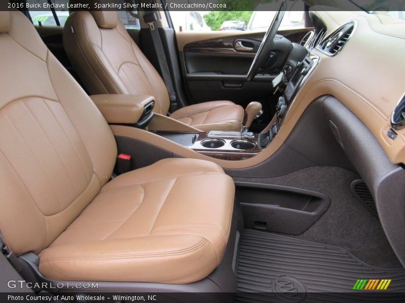 Sparkling Silver Metallic / Choccachino/Cocoa 2016 Buick Enclave Leather