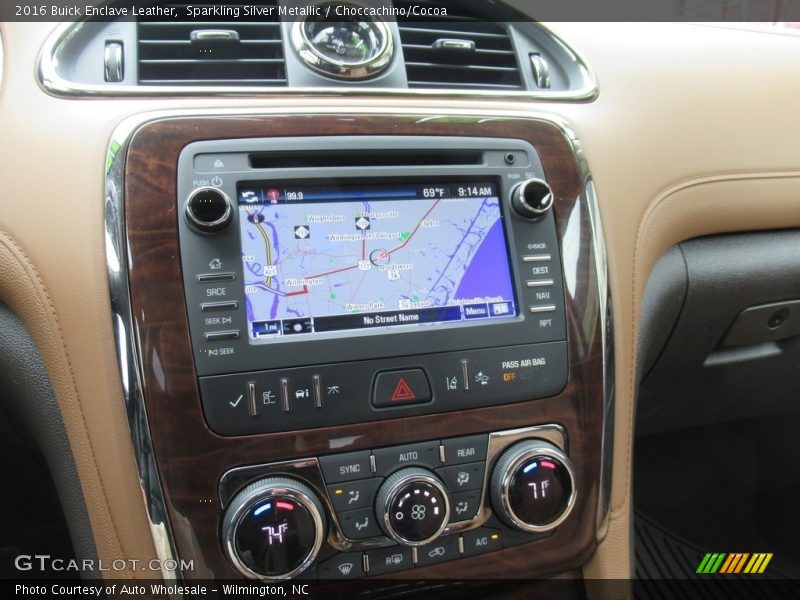 Sparkling Silver Metallic / Choccachino/Cocoa 2016 Buick Enclave Leather