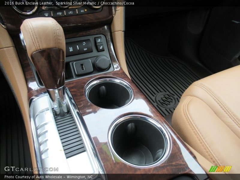 Sparkling Silver Metallic / Choccachino/Cocoa 2016 Buick Enclave Leather