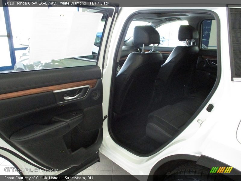 White Diamond Pearl / Black 2018 Honda CR-V EX-L AWD