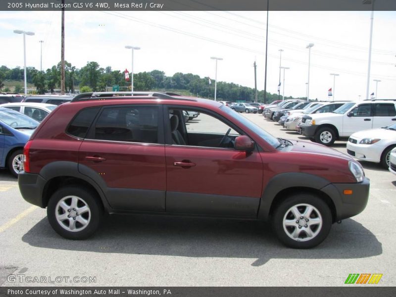 Mesa Red / Gray 2005 Hyundai Tucson GLS V6 4WD