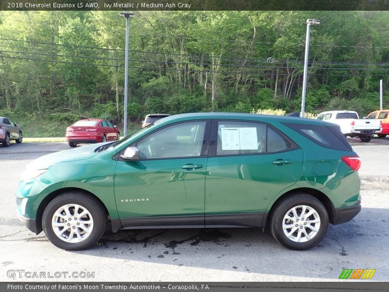 Ivy Metallic / Medium Ash Gray 2018 Chevrolet Equinox LS AWD
