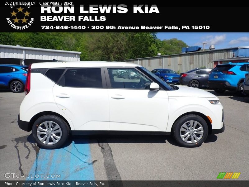 Clear White / Black 2021 Kia Soul LX