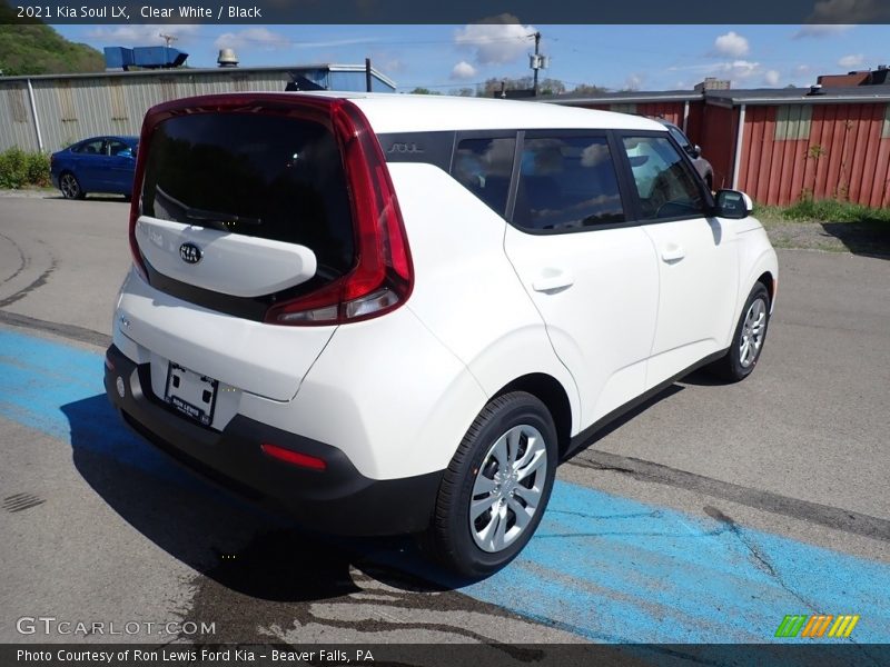 Clear White / Black 2021 Kia Soul LX