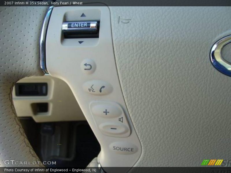 Ivory Pearl / Wheat 2007 Infiniti M 35x Sedan