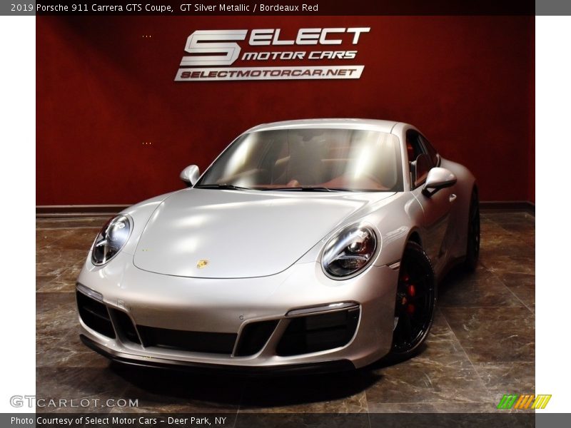 GT Silver Metallic / Bordeaux Red 2019 Porsche 911 Carrera GTS Coupe