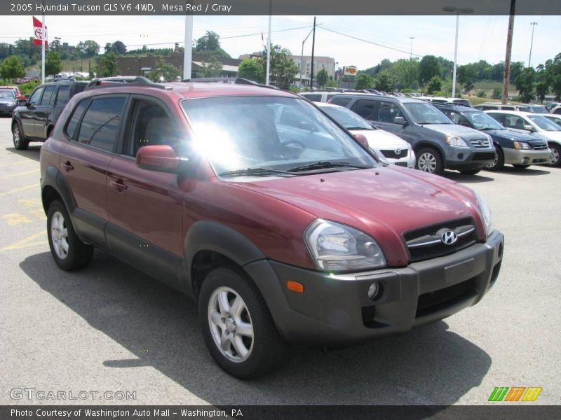 Mesa Red / Gray 2005 Hyundai Tucson GLS V6 4WD