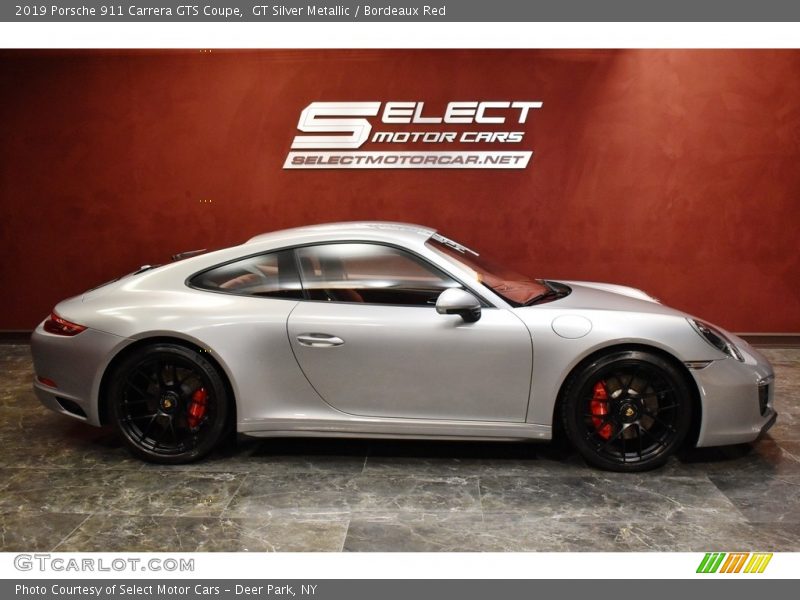 GT Silver Metallic / Bordeaux Red 2019 Porsche 911 Carrera GTS Coupe