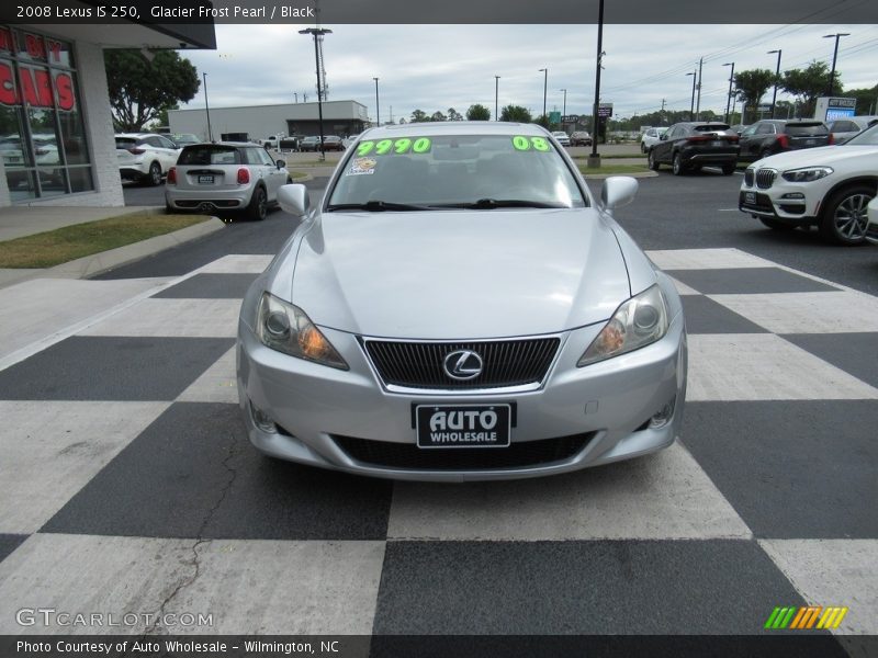 Glacier Frost Pearl / Black 2008 Lexus IS 250