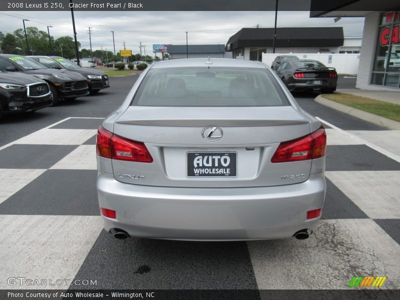 Glacier Frost Pearl / Black 2008 Lexus IS 250