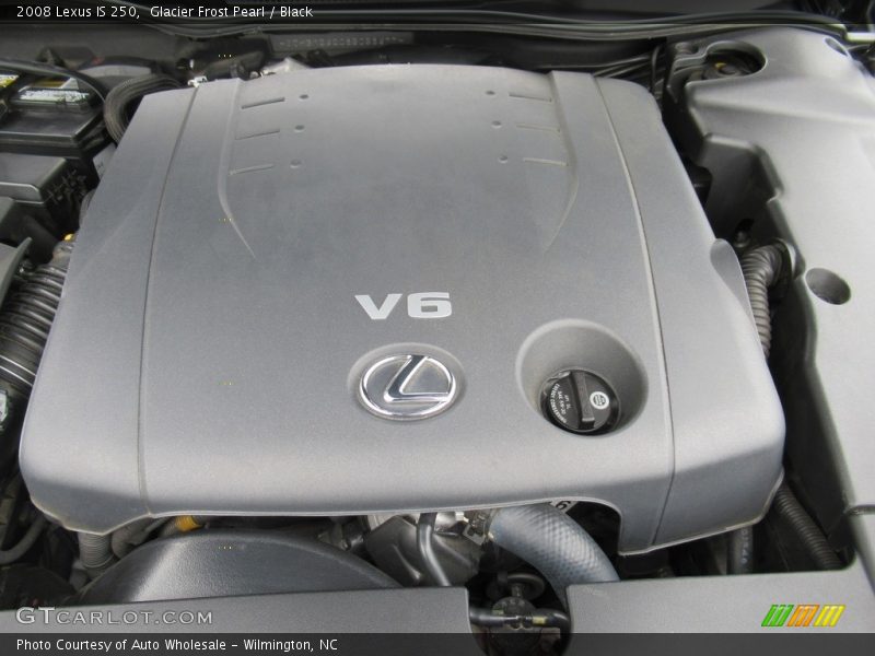 Glacier Frost Pearl / Black 2008 Lexus IS 250