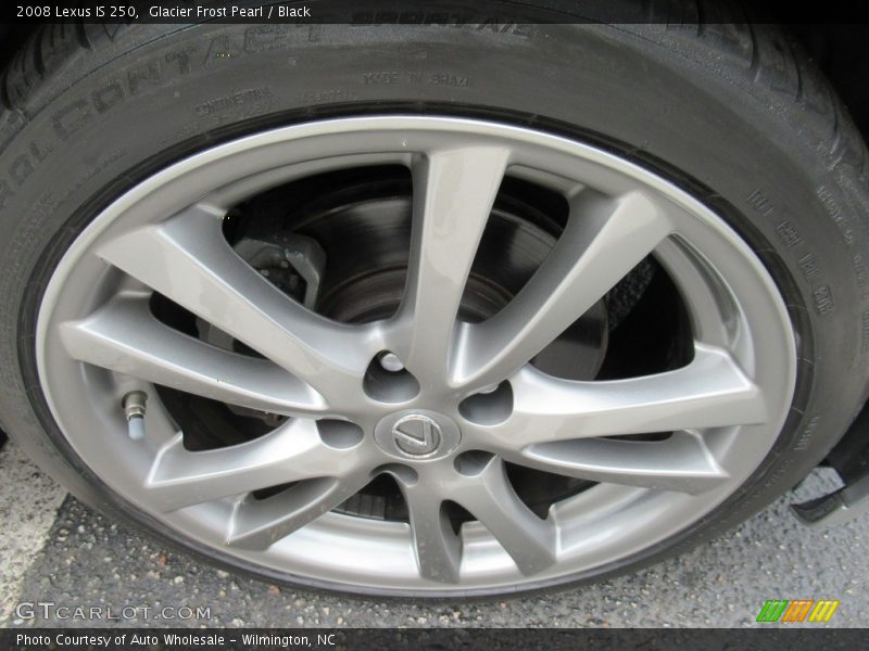 Glacier Frost Pearl / Black 2008 Lexus IS 250