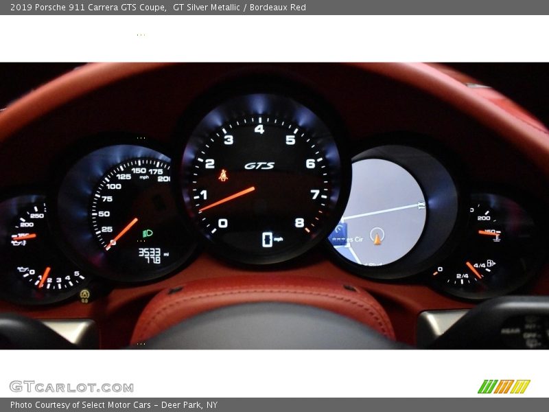 GT Silver Metallic / Bordeaux Red 2019 Porsche 911 Carrera GTS Coupe