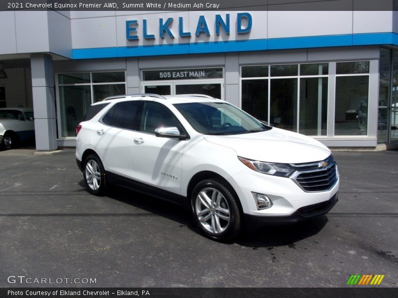 Summit White / Medium Ash Gray 2021 Chevrolet Equinox Premier AWD