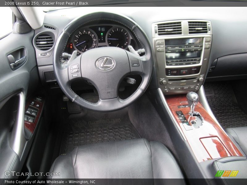 Glacier Frost Pearl / Black 2008 Lexus IS 250