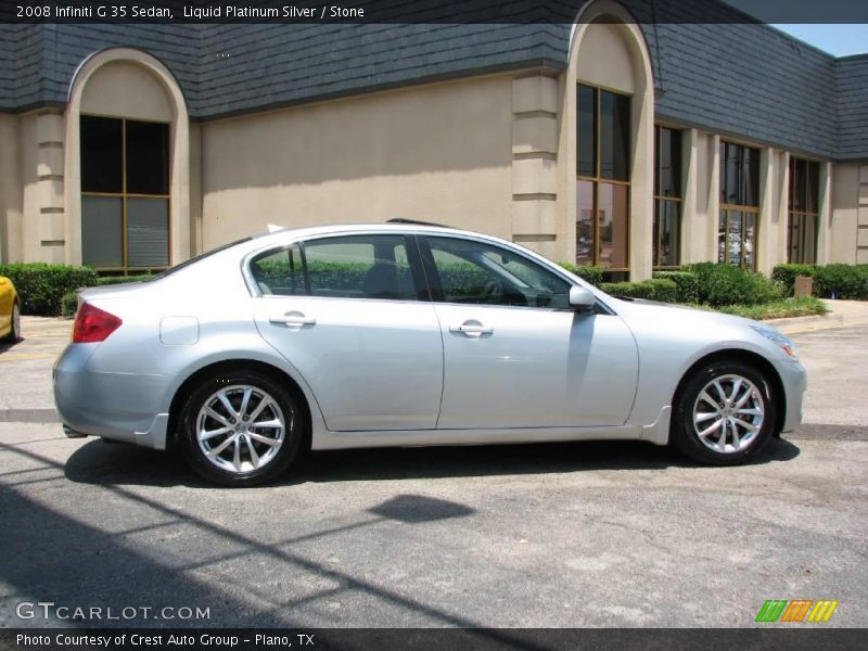 Liquid Platinum Silver / Stone 2008 Infiniti G 35 Sedan