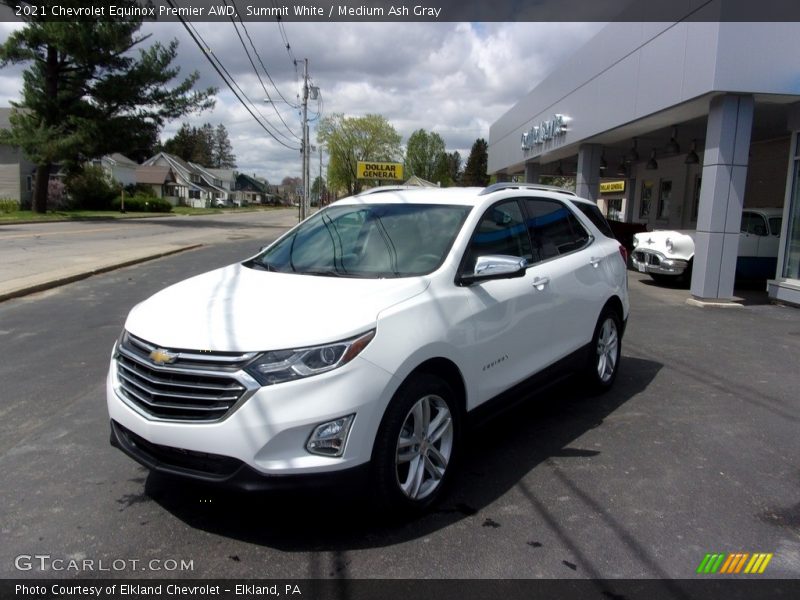 Summit White / Medium Ash Gray 2021 Chevrolet Equinox Premier AWD