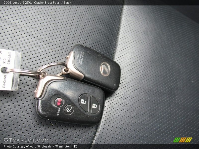 Glacier Frost Pearl / Black 2008 Lexus IS 250