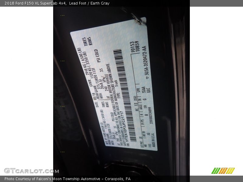 Lead Foot / Earth Gray 2018 Ford F150 XL SuperCab 4x4