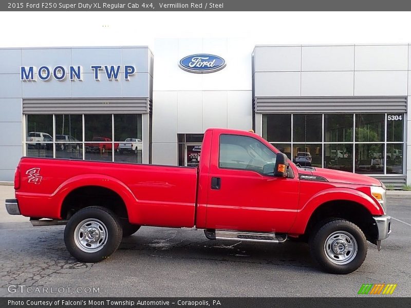 Vermillion Red / Steel 2015 Ford F250 Super Duty XL Regular Cab 4x4