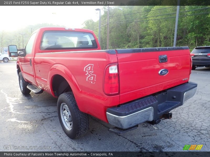 Vermillion Red / Steel 2015 Ford F250 Super Duty XL Regular Cab 4x4