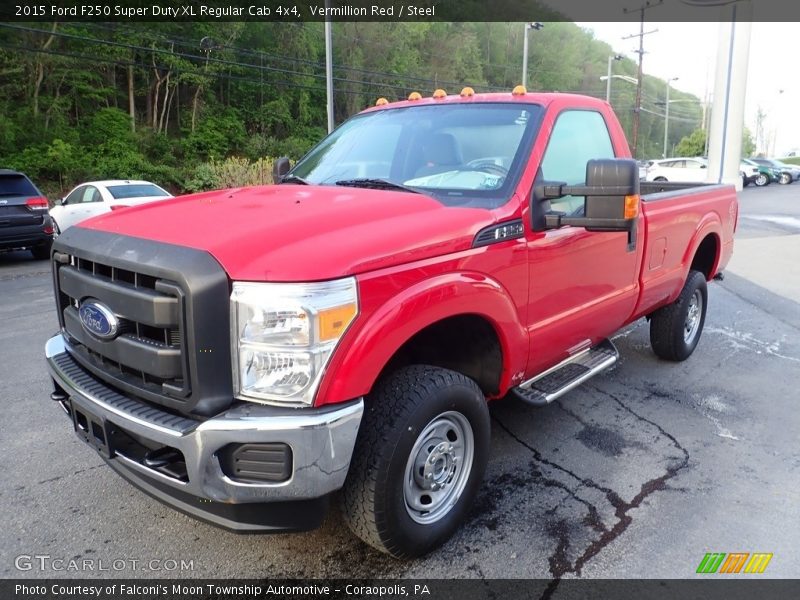 Vermillion Red / Steel 2015 Ford F250 Super Duty XL Regular Cab 4x4