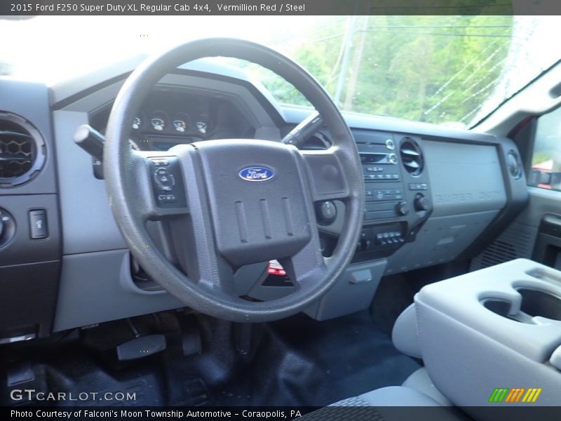 Vermillion Red / Steel 2015 Ford F250 Super Duty XL Regular Cab 4x4
