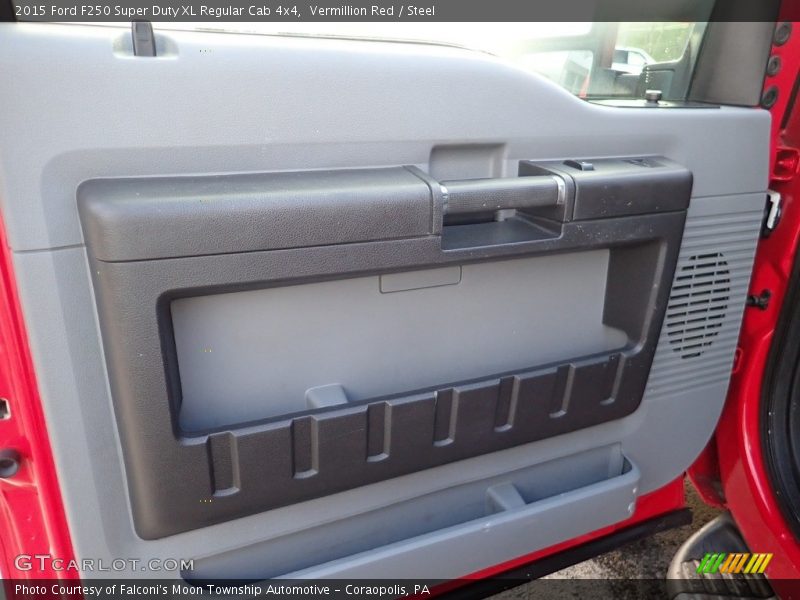 Vermillion Red / Steel 2015 Ford F250 Super Duty XL Regular Cab 4x4