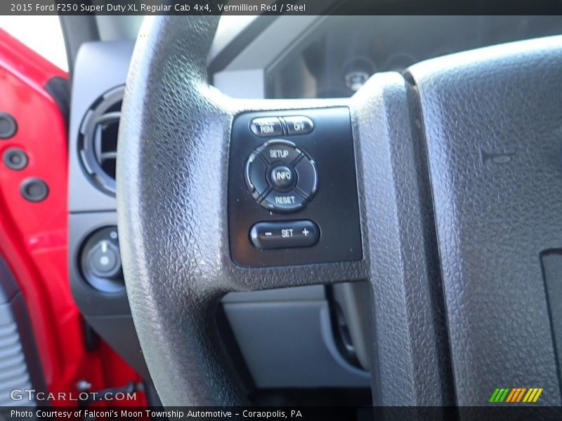 Vermillion Red / Steel 2015 Ford F250 Super Duty XL Regular Cab 4x4