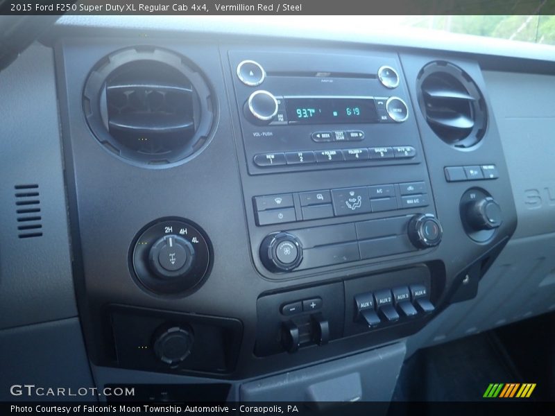 Vermillion Red / Steel 2015 Ford F250 Super Duty XL Regular Cab 4x4