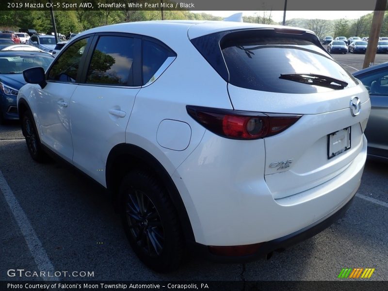 Snowflake White Pearl Mica / Black 2019 Mazda CX-5 Sport AWD