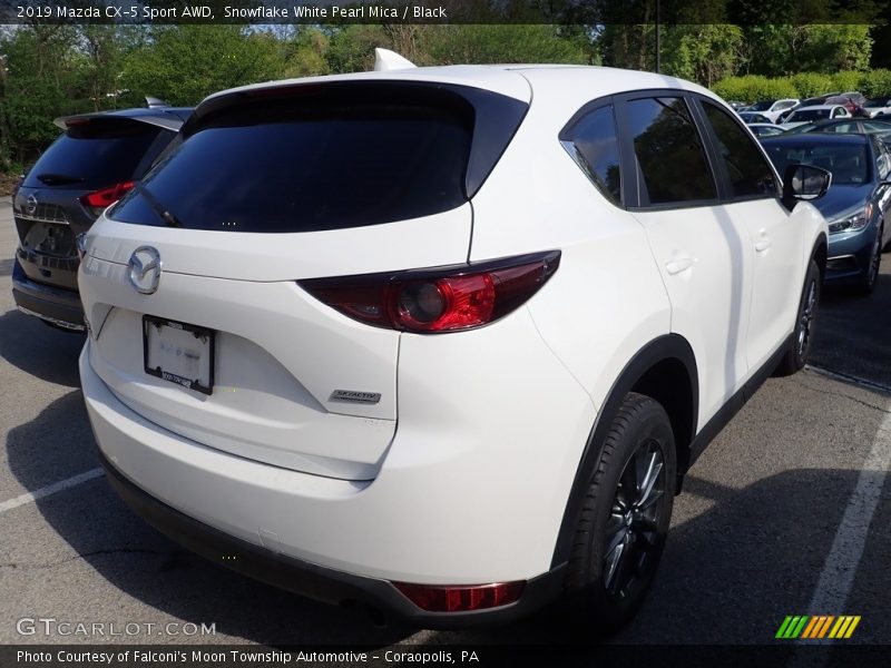 Snowflake White Pearl Mica / Black 2019 Mazda CX-5 Sport AWD