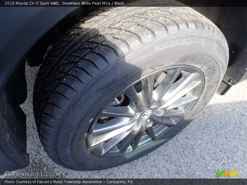 Snowflake White Pearl Mica / Black 2019 Mazda CX-5 Sport AWD