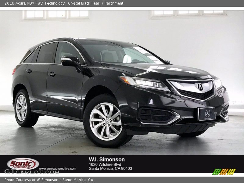 Crystal Black Pearl / Parchment 2018 Acura RDX FWD Technology