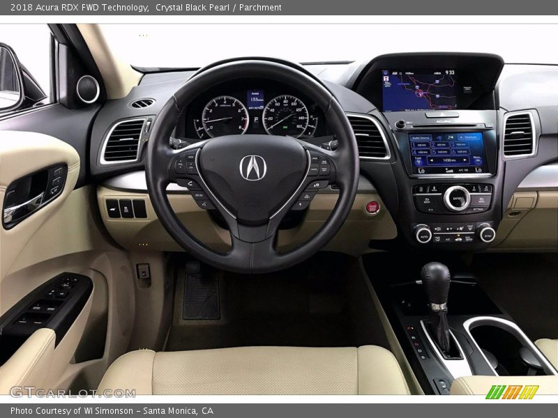 Crystal Black Pearl / Parchment 2018 Acura RDX FWD Technology