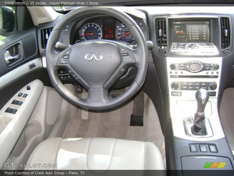 Liquid Platinum Silver / Stone 2008 Infiniti G 35 Sedan