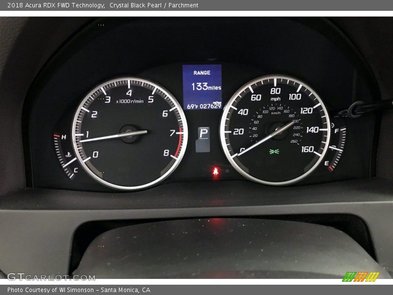 Crystal Black Pearl / Parchment 2018 Acura RDX FWD Technology
