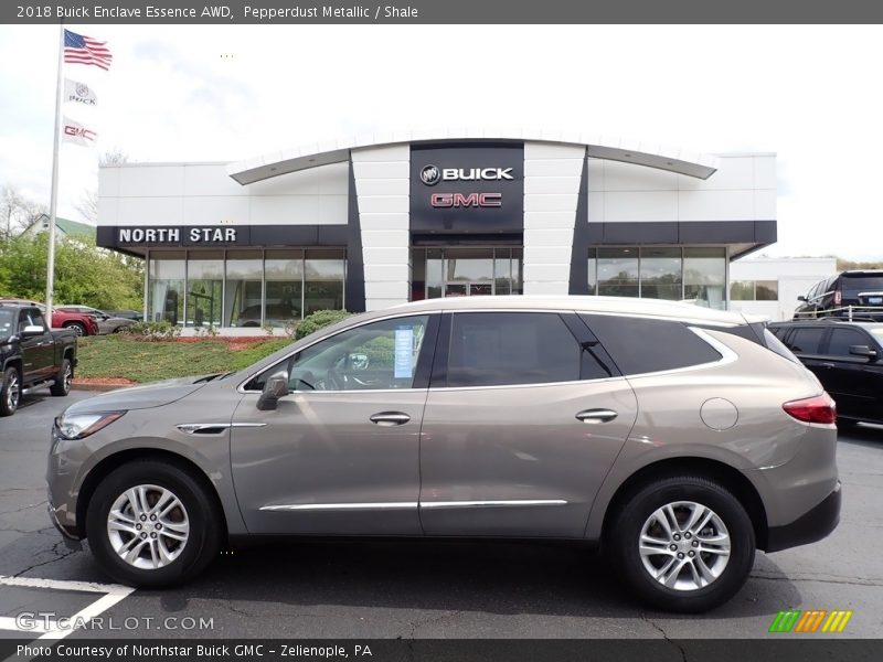 Pepperdust Metallic / Shale 2018 Buick Enclave Essence AWD