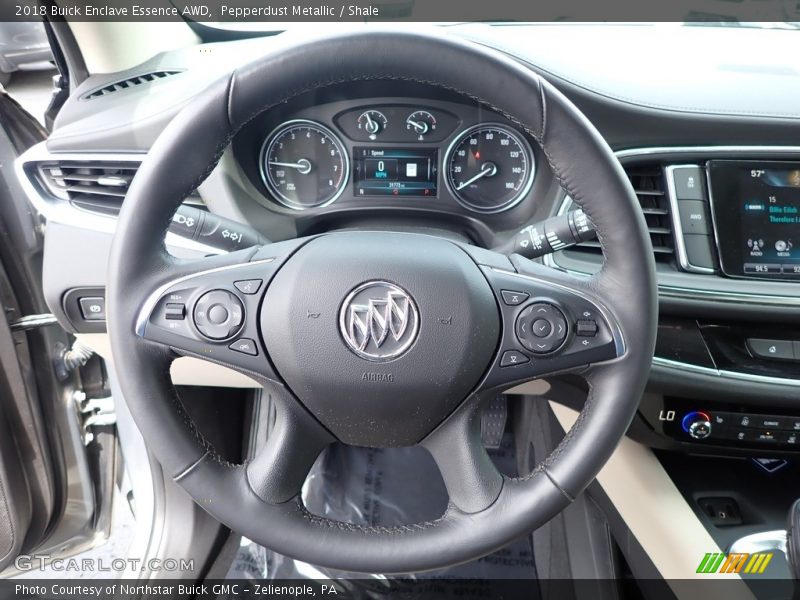 Pepperdust Metallic / Shale 2018 Buick Enclave Essence AWD