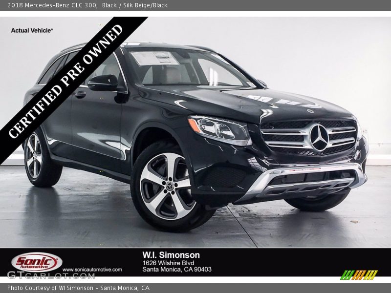 Black / Silk Beige/Black 2018 Mercedes-Benz GLC 300