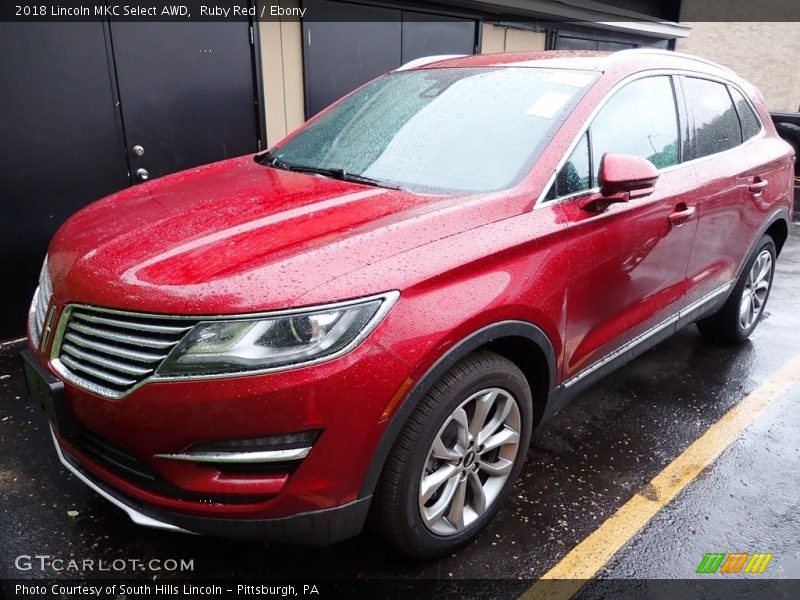 Ruby Red / Ebony 2018 Lincoln MKC Select AWD