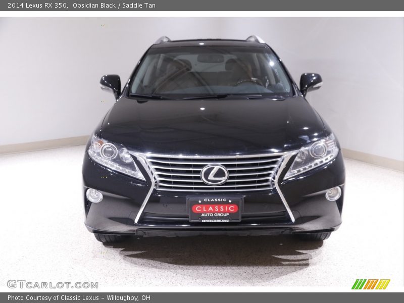 Obsidian Black / Saddle Tan 2014 Lexus RX 350