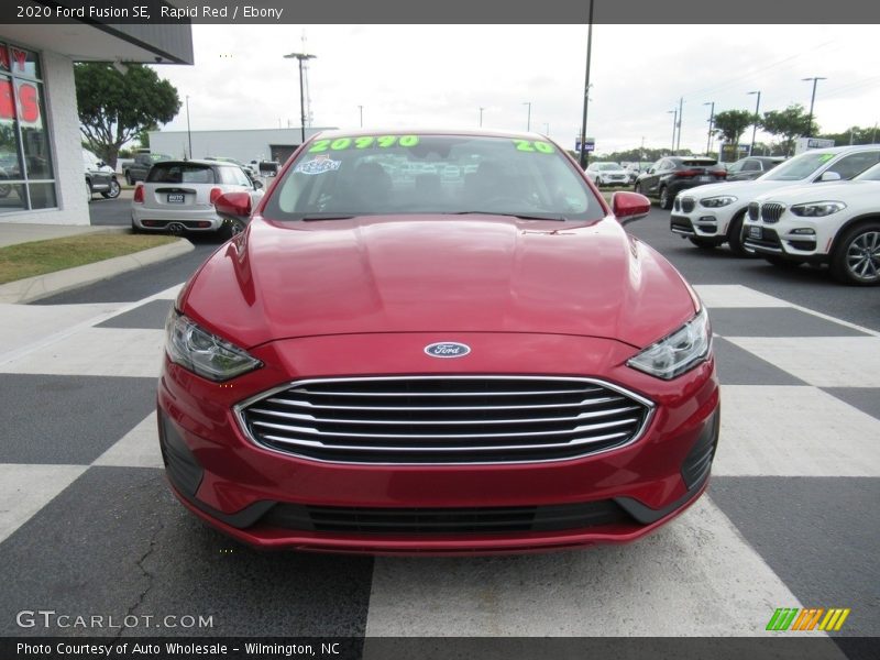 Rapid Red / Ebony 2020 Ford Fusion SE