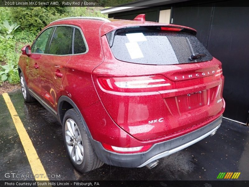 Ruby Red / Ebony 2018 Lincoln MKC Select AWD