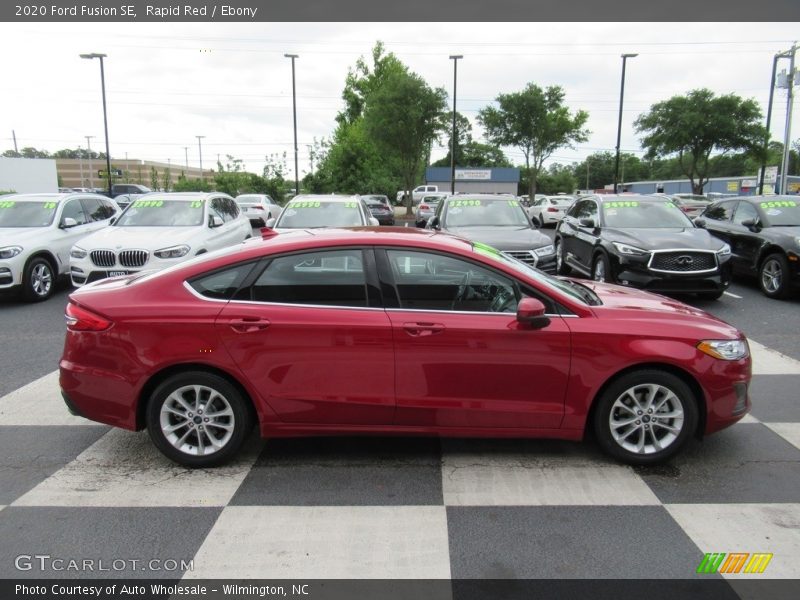 Rapid Red / Ebony 2020 Ford Fusion SE